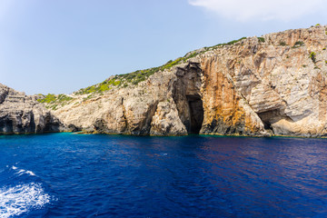 Fototapeta na wymiar Amazing coastline of Zakynthos island