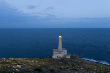 Fototapeta na wymiar lighthouse otranto