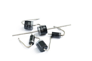 power diodes on white background