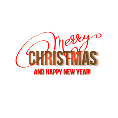 Merry Christmas Lettering Design