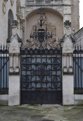 Puerta de acceso a la Catedral de Burgos, España.