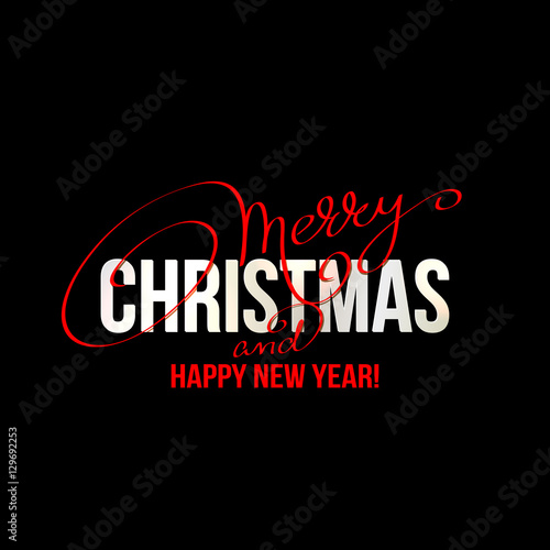 &quot;Merry Christmas Lettering Design&quot; Stock image and royalty-free vector files on Fotolia.com