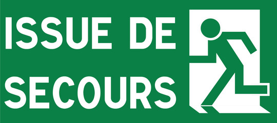 Panneau issue de secours 