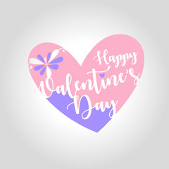 happy valentines day greeting card vector illustration