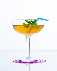 Lemon balm tea with basil