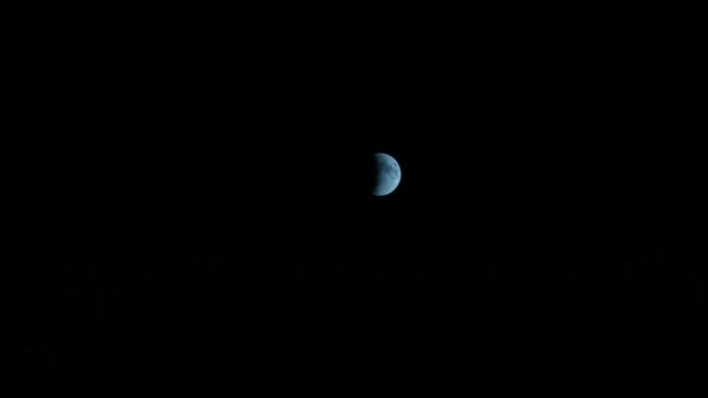 Lunar eclipse time lapse timelapse