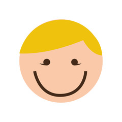 cute boy character icon vector illustration design