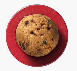 Panettone top view