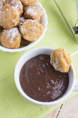 Chocolate with buñuelos
