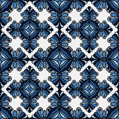 Seamless vintage pattern in beautiful colors. Vector background