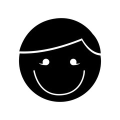 Obraz premium cute boy character icon vector illustration design
