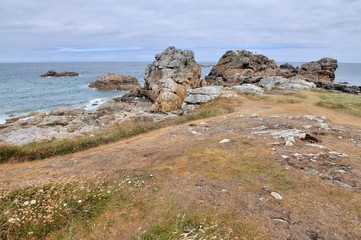 La pointe du château à Plougrescant en Bretagne