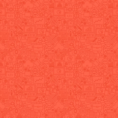 Obraz premium Red Line SEO Seamless Pattern