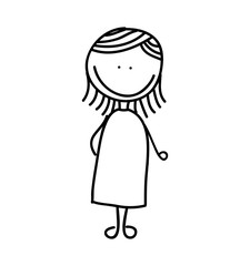 pregnancy mother character isolated icon vector illustration design