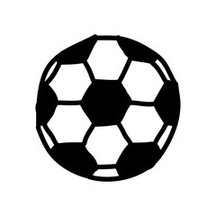 Fototapeta premium soccer balloon drawing isolated icon vector illustration design