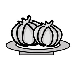 vegetarian product healthy food vector illustration design