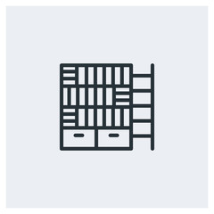 Book shelf icon