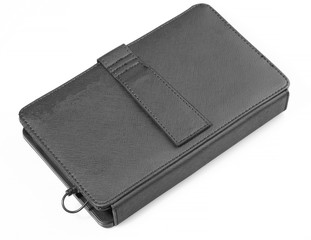 Tablet etui cover black closed with tablet medium