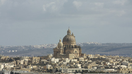 church Saint john the baptist, Xewkija, Gozo, Malta