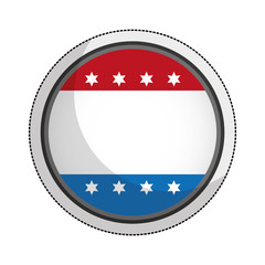 usa emblem frame icon vector illustration design