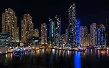 Fototapeta na wymiar The Dubai Marina in the UAE