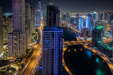Fototapeta na wymiar Dubai Marina in the UAE