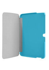 Tablet etui blue open front straight