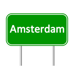 Amsterdam road sign.