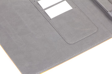 Tablet case cover grey open close up