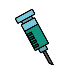 syringe medical isolated icon vector illustration design