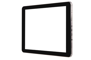 Tablet metal silver front right side