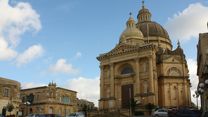 Fototapeta premium church Saint john the baptist, Xewkija, Gozo, Malta