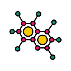 molecule structure isolated icon vector illustration design