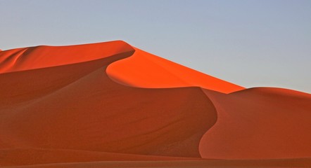 Beautiful sand dune in africa