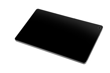Tablet black design back straight right side