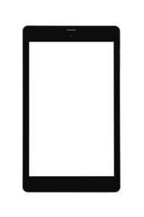 Tablet black business front straight