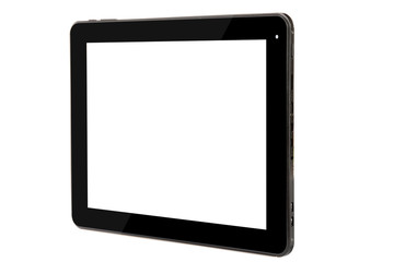 Tablet black concept front straight right side
