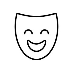 theater mask classic icon vector illustration design