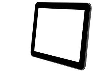 Tablet black front straight level right side