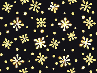 SEAMLESS Christmas and New Year's pattern with snowflakes. Multicolor texture in glitch style