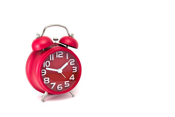 antique alarm/clock with a white background, isolated