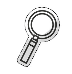 search magnifying glass isolated icon vector illustration design