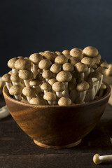 Raw Organic Brown Beech Mushrooms