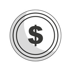 coin money isolated icon vector illustration design