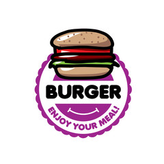 vector logo burger