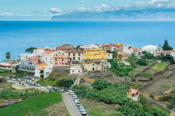 Fototapeta premium Town Agulo, La Gomera, Canary Islands, Spain