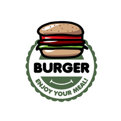 vector logo burger