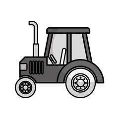 Naklejka premium tractor farm vehicle isolated icon vector illustration design