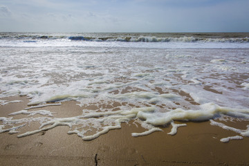 beach on the west coast of France, Vendee, l'Aiguillon sur Mer