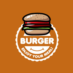 vector logo burger
